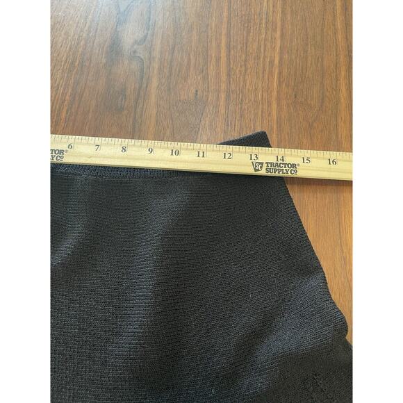 J.S.S Knitwear Skirt P Black wool blend stretch pull on - Picture 6 of 7